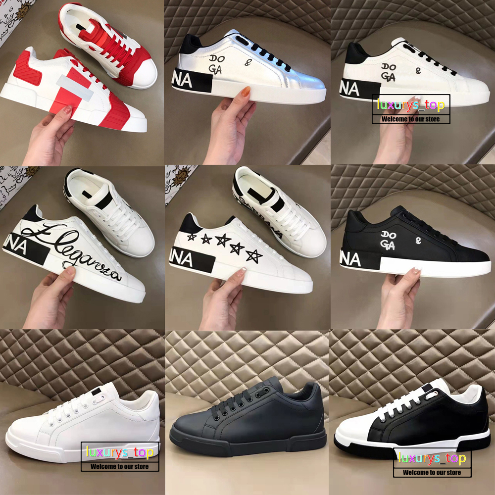 2022 top quality designer luxury mens casual shoes dolc gabbana sneakers sneaker fashion flats platform genuine leather trainers shoe