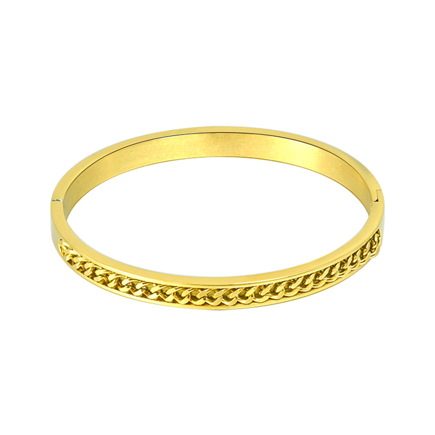 

Designer Summer Hot Selling Cuff Jewelry Stainless Steel Bangle Christmas Gift Female Rose Gold Costume Accessories Cuffs Couple Wedding Holiday Party Elegant