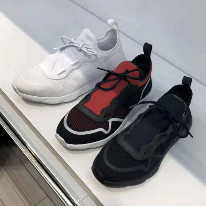 

New Designer B21 sneaker white technical knit Mens Trainers Luxury women shoes good quality plain sneakers big size 11colors 3SN243 NO73, Color 1