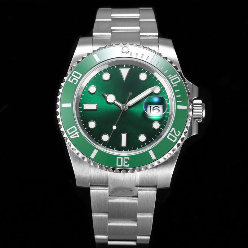 

Watches for Mens Automatic Mechanical Movement 40mm Stainless Steel Strap Ceramic Case Folding Buckle Classic WristWatch Montre De Luxe, Color1