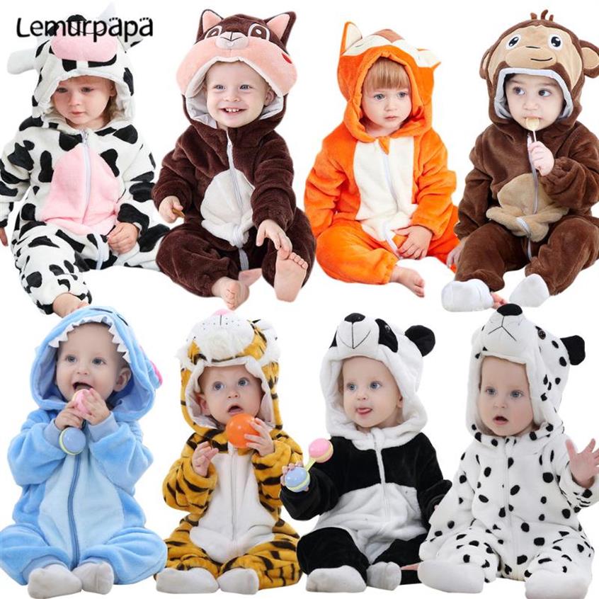

Jumpsuits Born Baby Rompers Clothes Animal Kigurumis Boy Girls Pajamas Onesie Cartoon Tiger Leopard Hooded Toddler Cosplay Costume185y, Beige