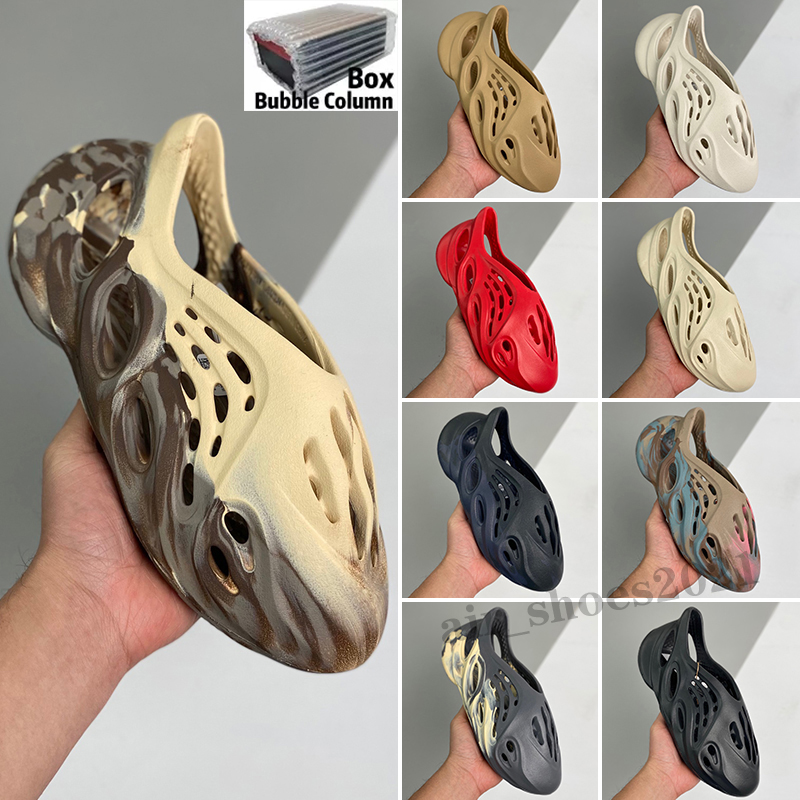 2022 Foam Runner Slipper Shoes MXT Moon Gray MX Cream Clay Men Women Slippers Shoes Ochre Vermillion Mineral Blue Triple Black Slides Sandals 36-