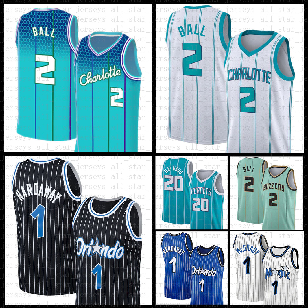 

Basketball Jerseys 1 Gordon Hayward LaMelo Ball Charlotte''Hornets''Men Orlando''Magic''Men 20 2 Penny Hardaway Tracy McGrady 524, Jersey