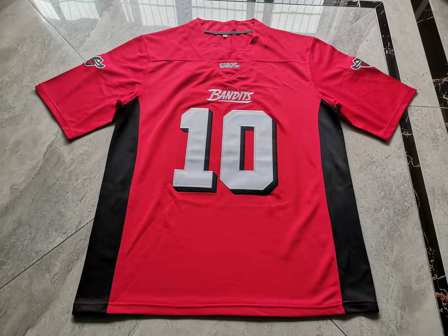 

Custom Football Jersey Men Youth Women Vintage Tampa Bandits Bay 10 J. TaAmu USFL Rare High School Size S-6XL or any name and number jerseys, Red youth s-xl