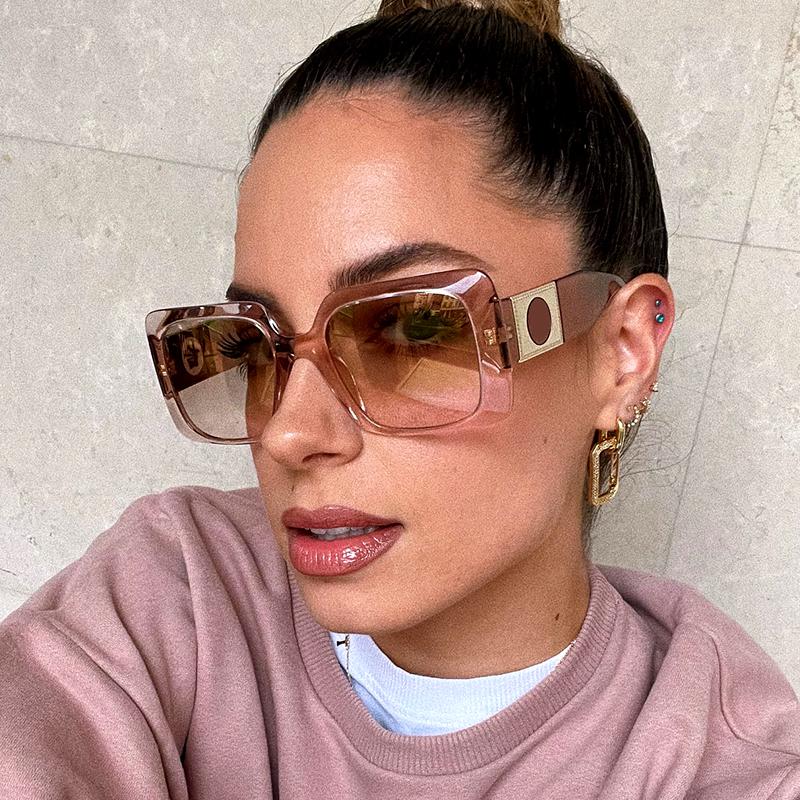 

Sunglasses Est Rectangle Women 2022 Summer Fashion Vintage Oversized Mens Sun Glasses Shades Female Flower Frame