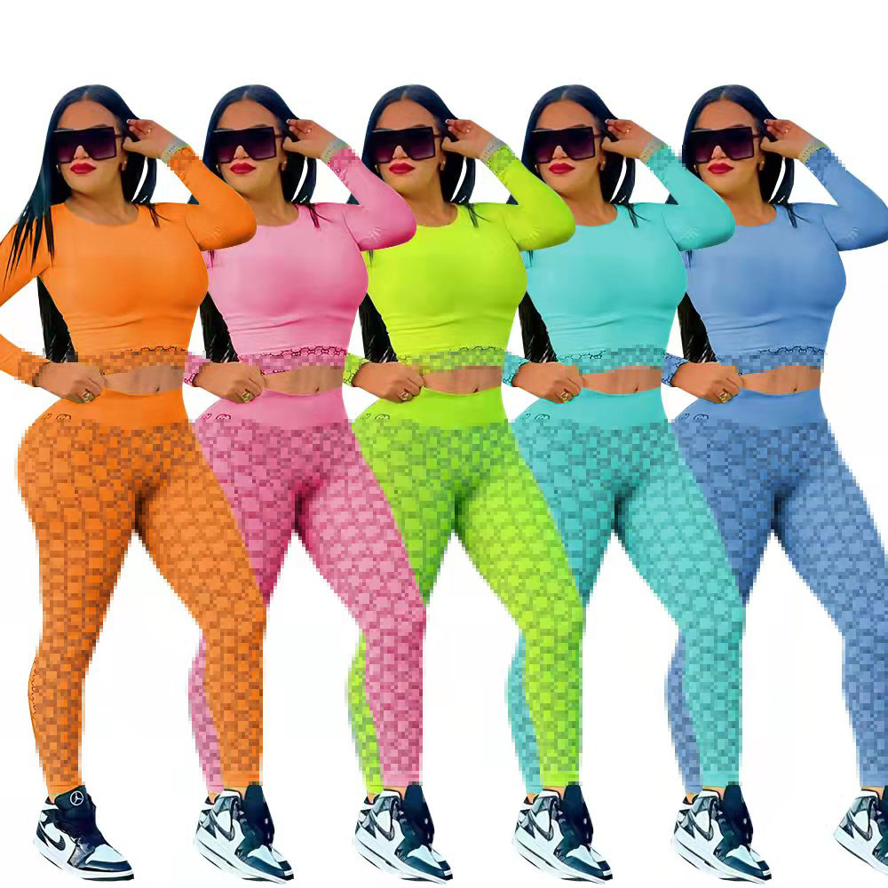 

Designer Womens Tracksuits Two Piece Set Womens Tracksuit Brands Leisure Sporting Two-piece Sets Clothes 2 Pics Yoja clothing Women Fitness Sweaters, Logo 8