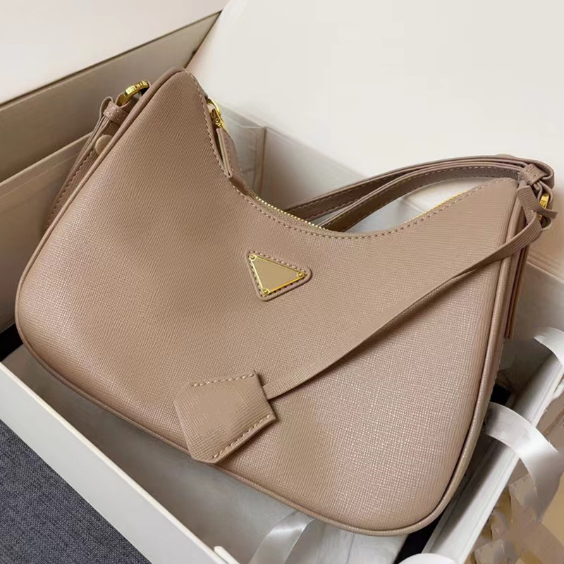 5A Top Dames Sac Designer Marque De Luxe Sac À Main Classique Mode Casual En Cuir Diagonale Une Épaule Fermeture Éclair HOBO Sous Les Bras Sac Cr