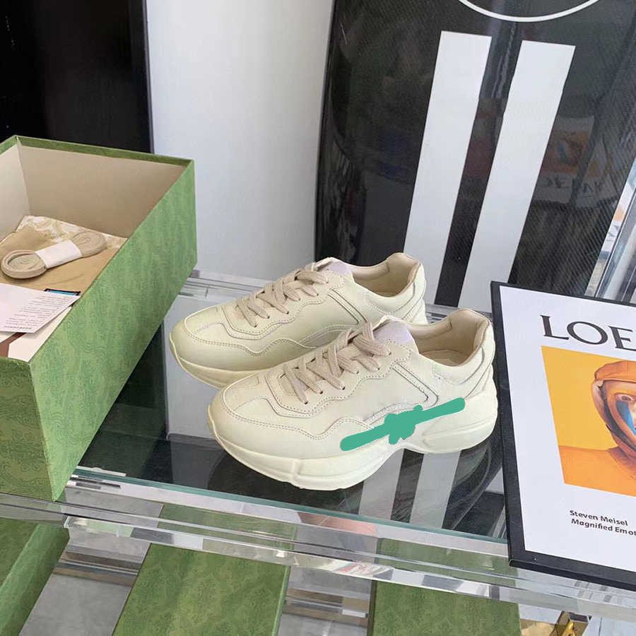 

2022 New Low Sports Skateboarding ShoesCasual shoes Rhyton top Sneaker designer Plaid pattern Platform Classic Suede Leather Men Women, #2