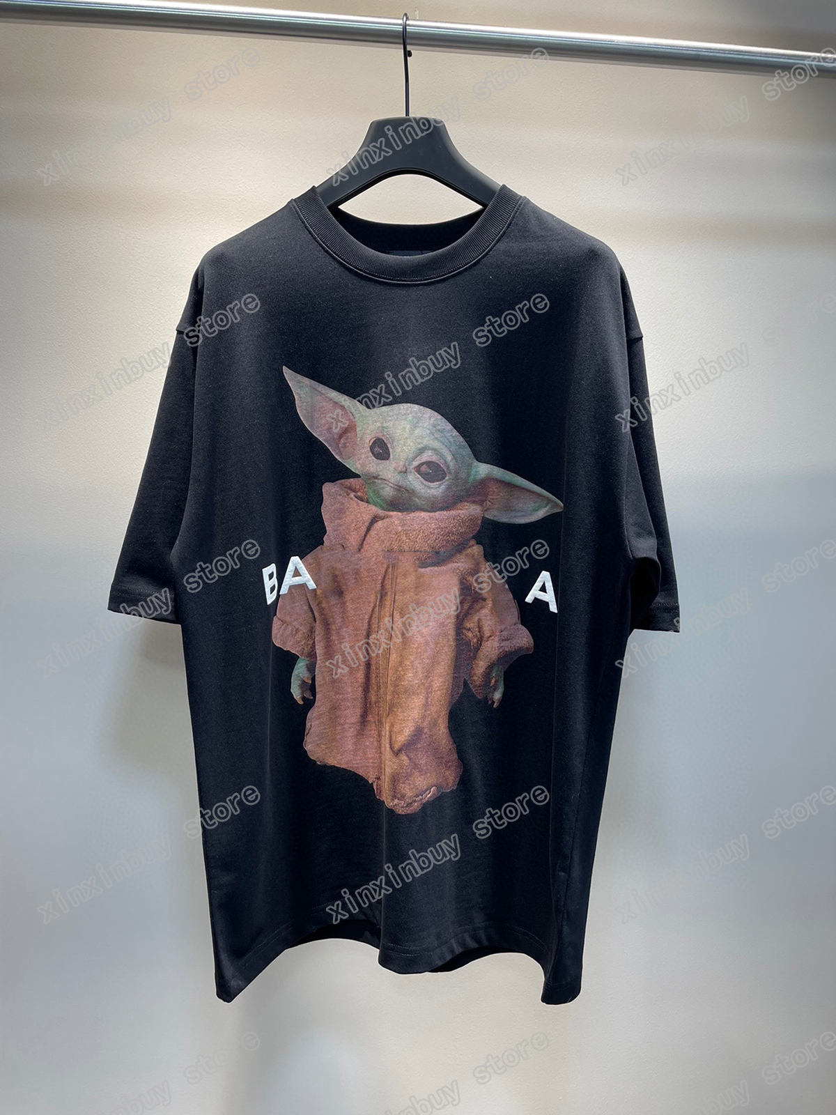 

22ss Men Women Designers t shirts tee Rainbow Paris print short sleeve Crew Neck Streetwear black white xinxinbuy XS-L