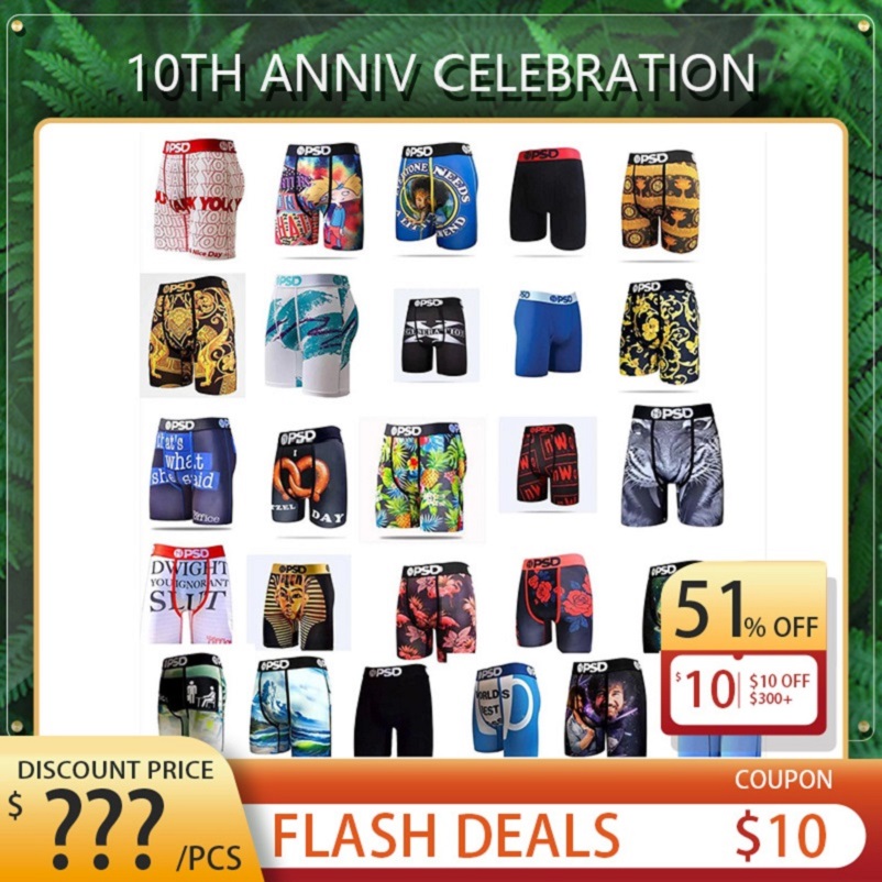 

6pcs lot high quality 32 colors psd underwear ropa interior masculina bragas 100%cotton men boxers breathable mens Underpants Soft Boxers Sexy Underpants, Opp bag(not for sale)