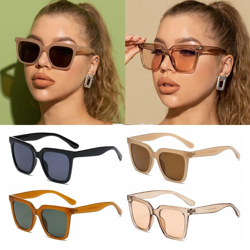 

Sunglasses Fashion Ins UV400 Colorful Female Square Eyewear Rectangle Sun Glasses ShadesSunglasses