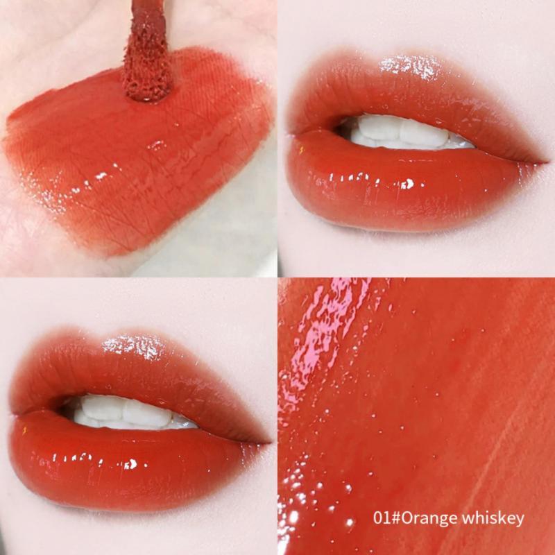 

Lip Gloss Water Glass Liquid Lipstick Makeup Moisturizing Fruit Mist Gel Glaze Sexy Women Tint Cosmetic TSLM2, 01