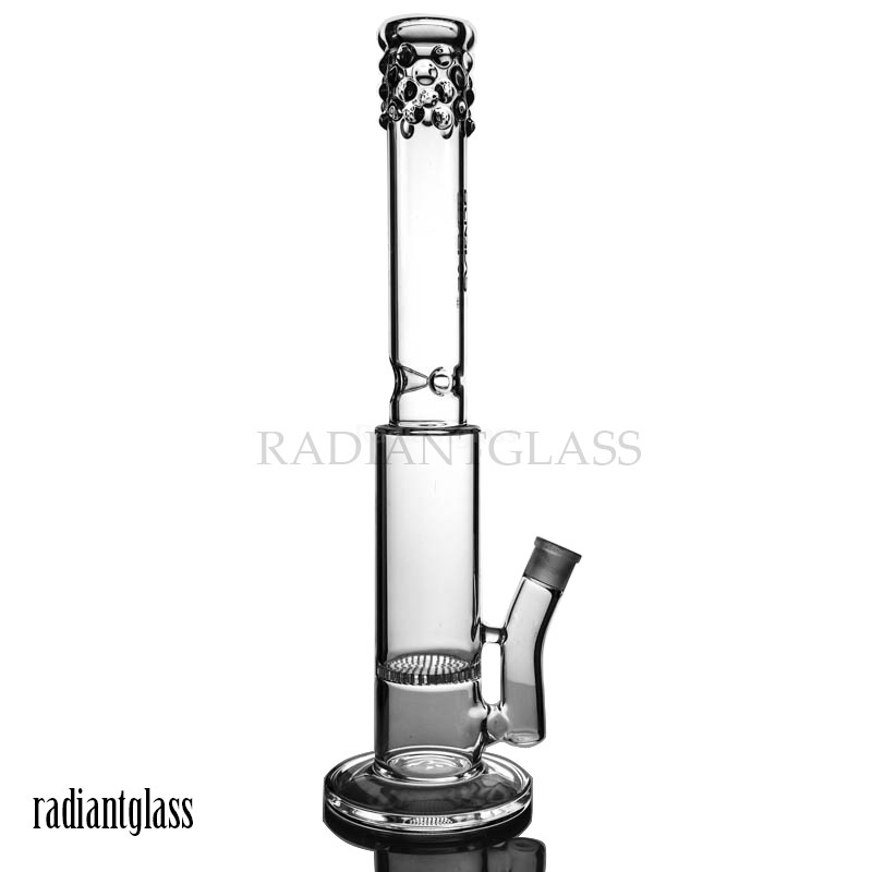 

Honeycomb bongs icenotches 5mm thick water pipe 17.5" Hookahs glass for smoking