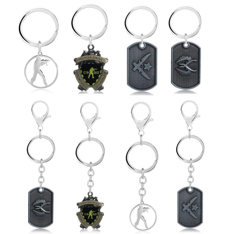 

Keychains Game CS GO Medal Keychain Men Metal Counter Strike CSGO Keyring Women Car Bag Pendant Jewelry Dog Tag Fans Gift Souvenir