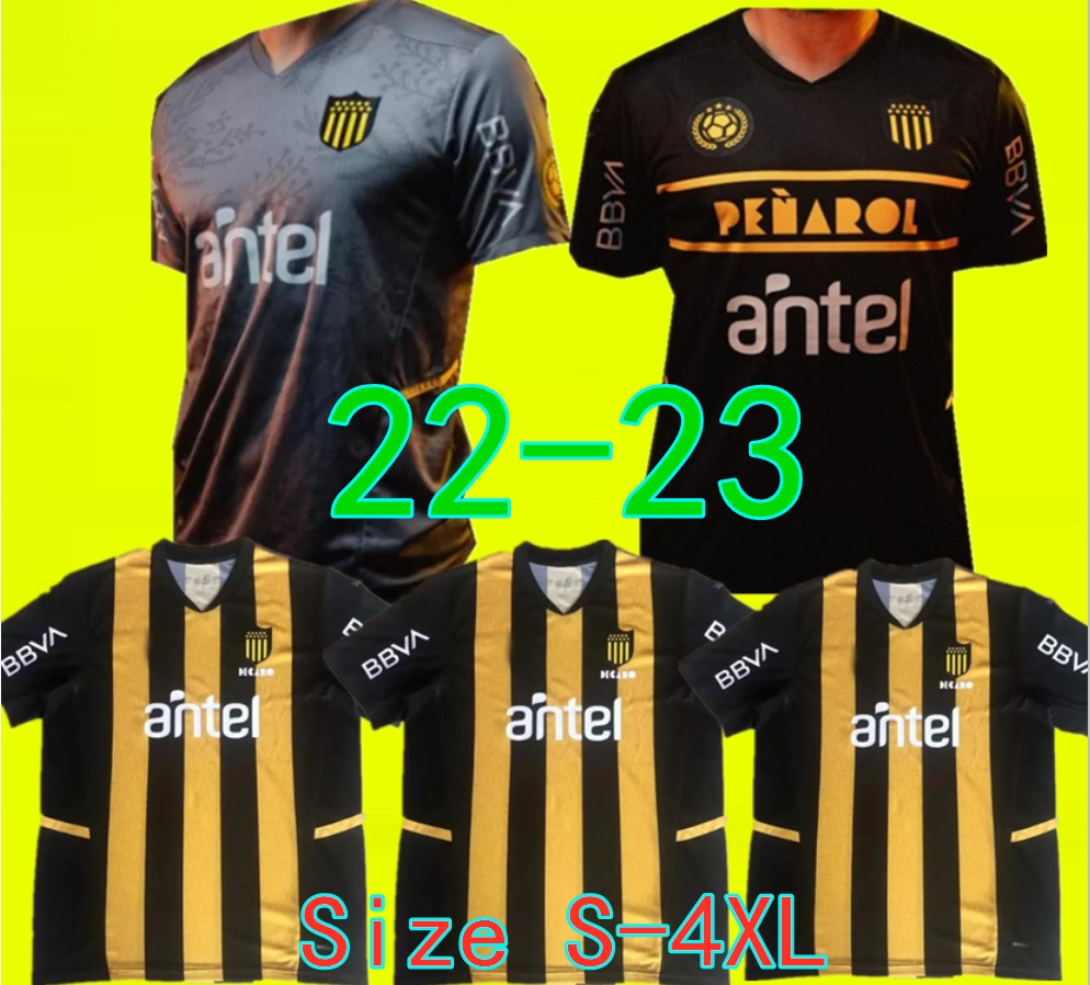 

22 23 Uruguay Penarol Home Soccer Jerseys Commemorative Edition 2022 2023 Club Atletico Penarol C.RODRIGUEZ Gargano football shirts away third, 22/23 home