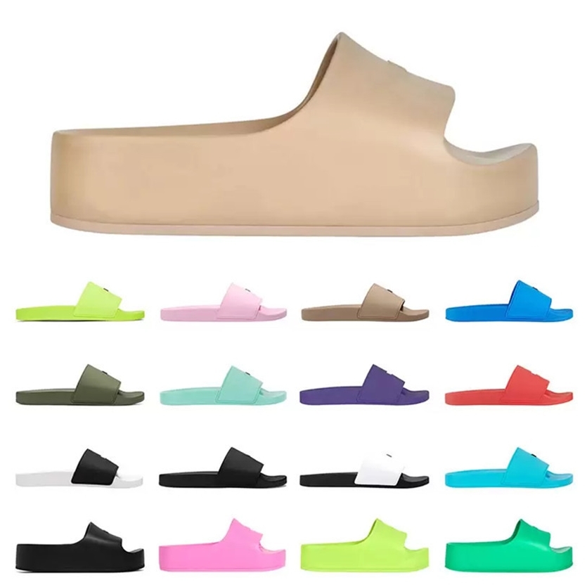 

Paris Platform slipper luxury Designer Chunky pool Slide Slippers thick bottom sole Sandals Summer luxury wedges Slides For Men Women Rubber Loafers Ladies sandal, 2022053001 01