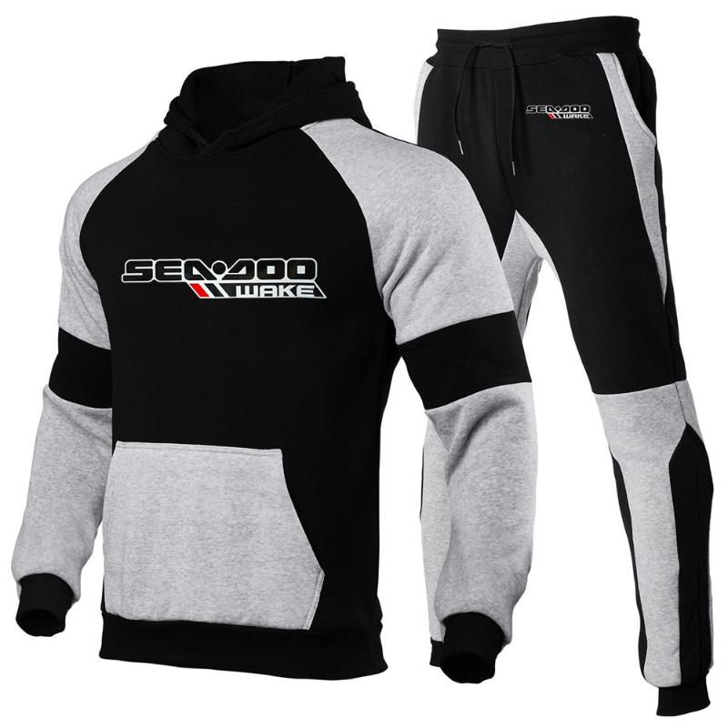 

Men' Tracksuits Sea Doo Seadoo Moto 2022 Men' Spring And Autumn Fashion Tracksuit Hoodies Sweatpants Two Piece Hooded Casual Sets Clot