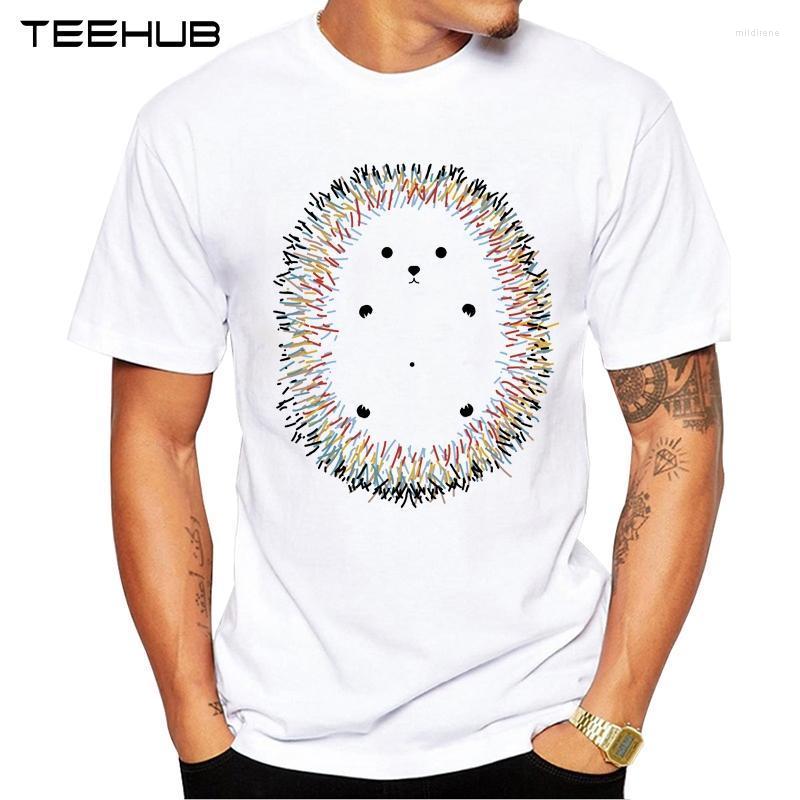 

Men' T-Shirts Arrivals 2022 TEEHUB Cool Design Men' Fashion Cute Colored Hedgehog Printed T-Shirt Short Sleeve O-neck Tops Hipster Tee, 1704