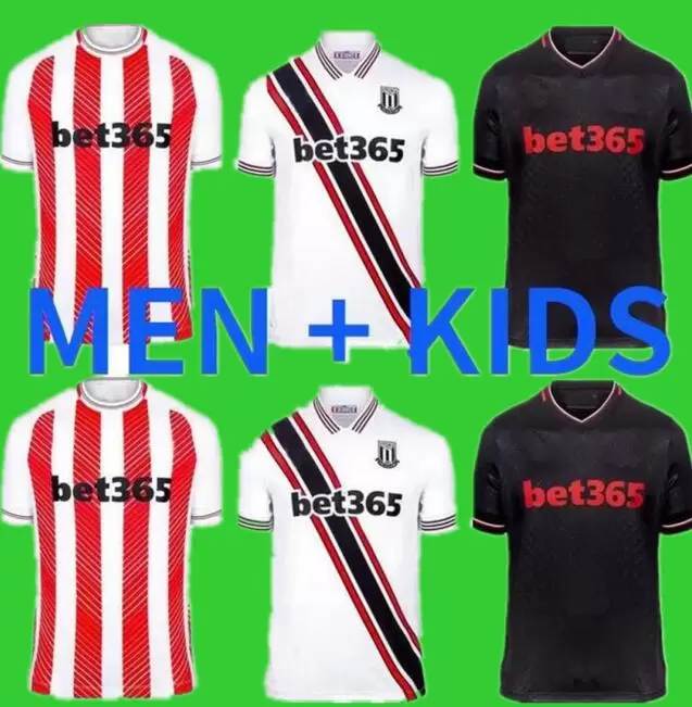 

22 23 Stoke City MIKEL CAMPBELL soccer jerseys away third SMITH FLETCHER POWELL BROWN CLUCAS home Kits 2022 2023 camiseta Baker men kids kit Football Shirts Uniforms, 22/23 home +patch
