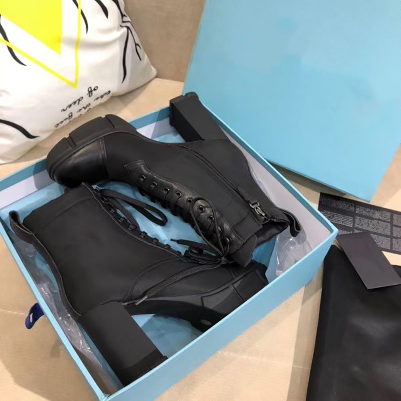 

Women Designer Plaque lace up boots 9.5cm high heels Ankle Boot Women Black 100% Genuine Leather Combat Boots Winter Boot With Box NO256, Brown