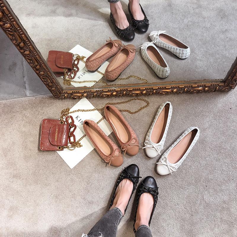 

Breathable women comfort loafers ballerina shoes women casual korean style luxury shoes women designers slip on Plus size 35 41, Color 1