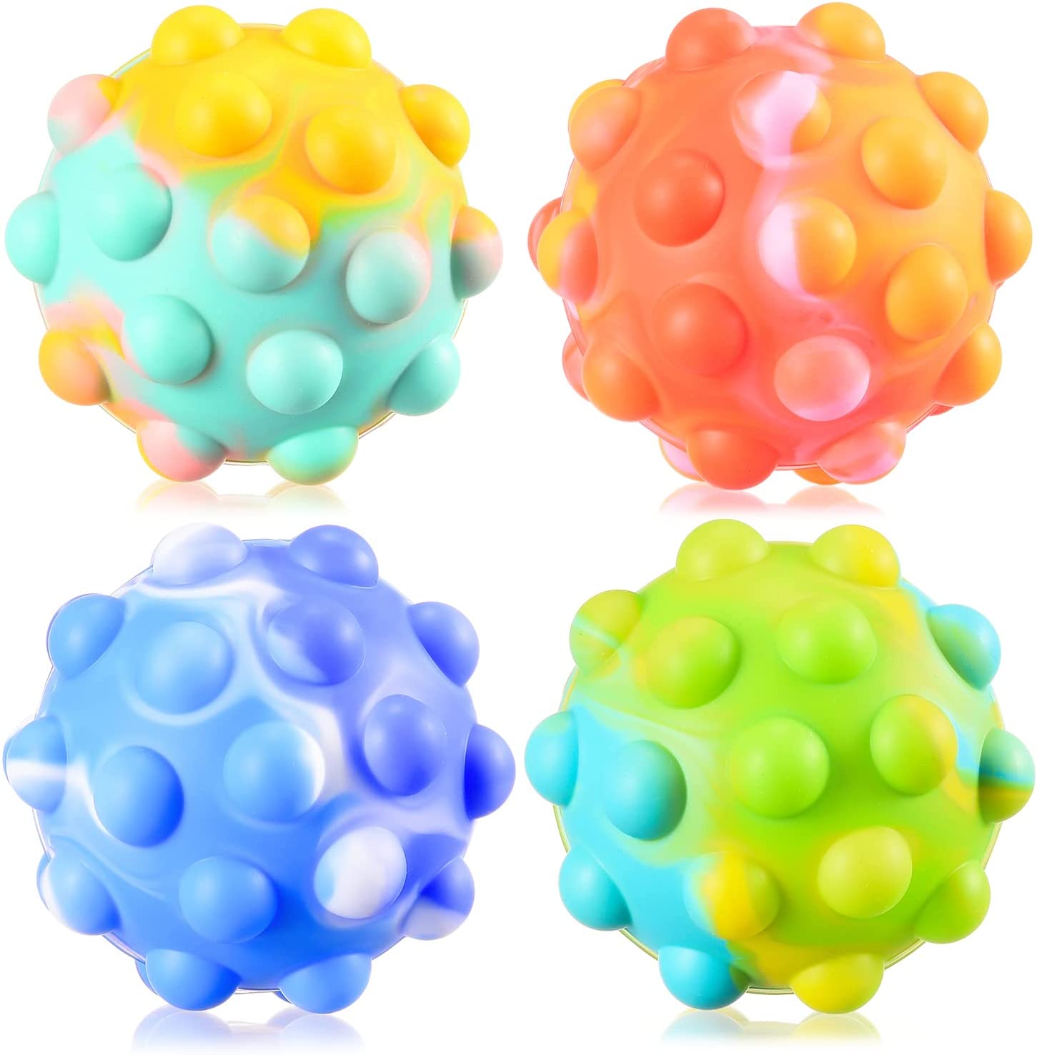 

Anti Pressure Popper Sensory Toys 3D Squeeze Pop Ball Its Fidget Toy Bath Toys Stress Balls for Kids Adults Over 1 Years