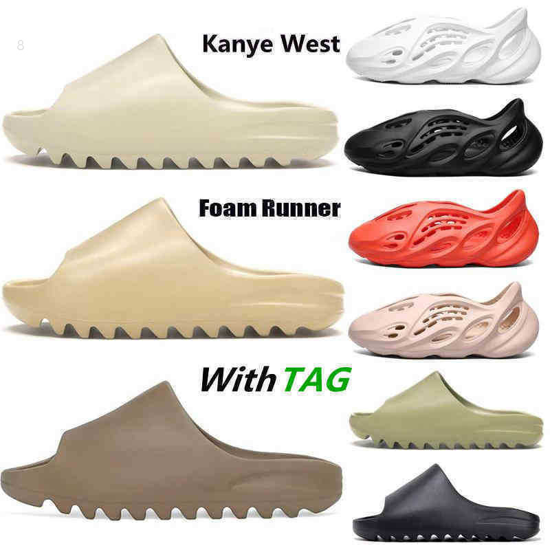 

Slipper Us 6-13 Yeesys Kanyes s Desert Sand Triple Black Bone White Resin Solid Slide Sandal Fashion Men Slipper 36 -47 Foam Runners Slides, Item (1)