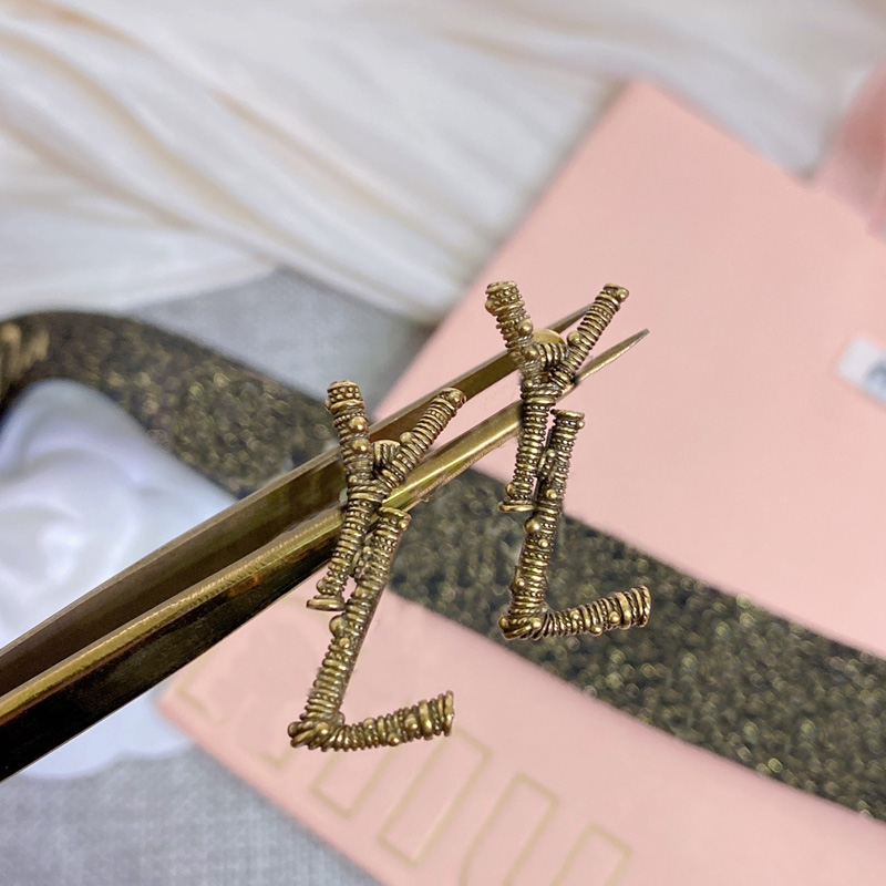 

Fashion Gold Stud Earrings For Women 925 Silver Earring Designer Luxury Jewelry Hoop Earrings Ear Studs High Quality Letter Pattern With Box