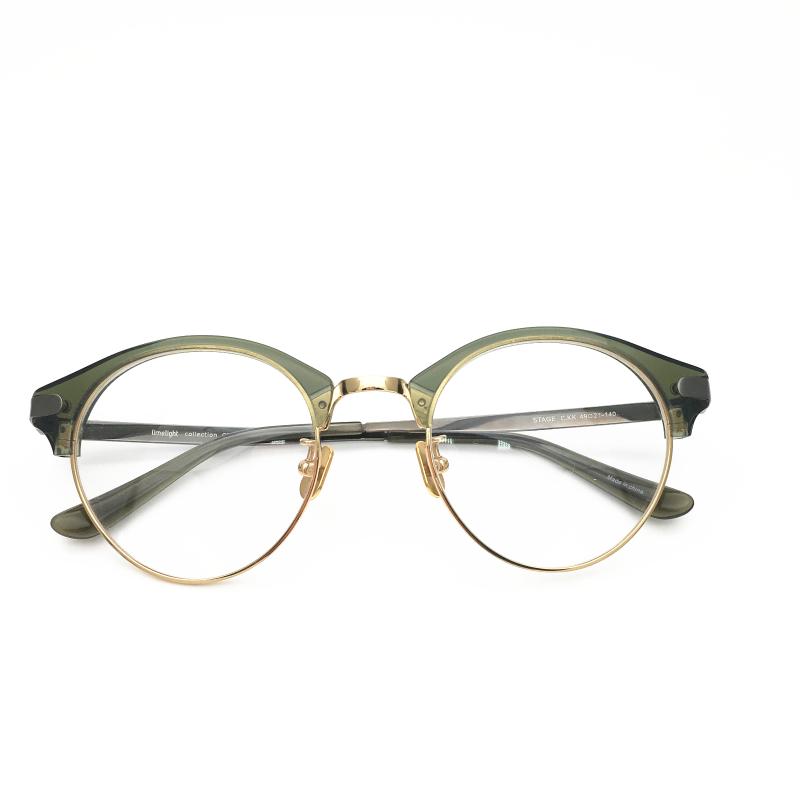 Fashion Sunglasses Frames Belight Optical Women Men Half Rimless Vintage Retro Round Glass Prescription Eyeglasses Spectacle Frame Eyewear