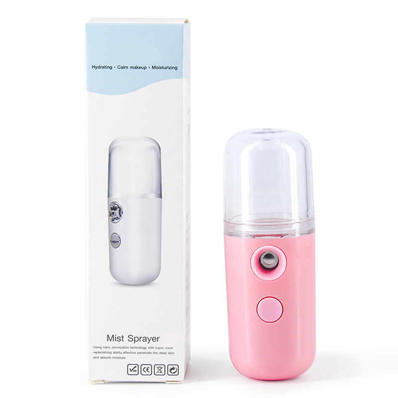 

Nano Mist Sprayer Cooler Facial Steamer USB Rechargeable Humidifier Face Moisturizing Nebulizer Beauty Devices Skin Care Tools