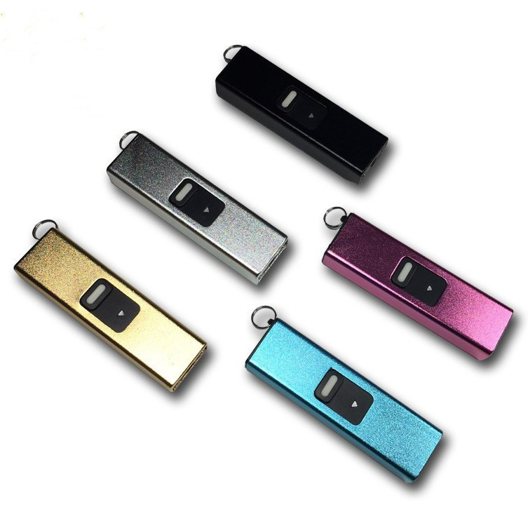 

Portable Mini Electric Lighter Shocks Home Female Self Defense Keychain With Light Self-defense Key chain Outdoor Safety For Yourself