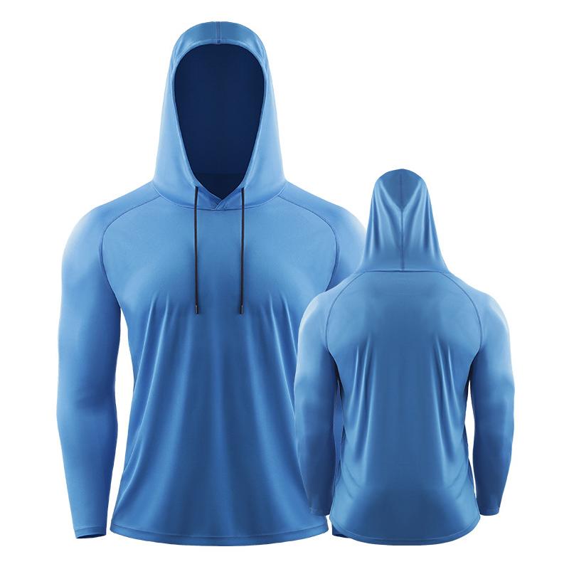 

Hunting Jackets Fishing Hoodie Quick Dry Breathable Outdoor Clothes Sports Casual Shirts Long Sleeves Wear Men SummerHunting, Black