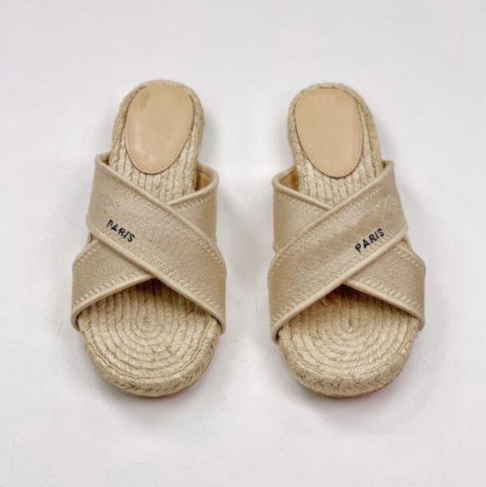 designer men women casual sandals OB78 with shoe box dust bag shoes summer wide heel sandal beach slippers
