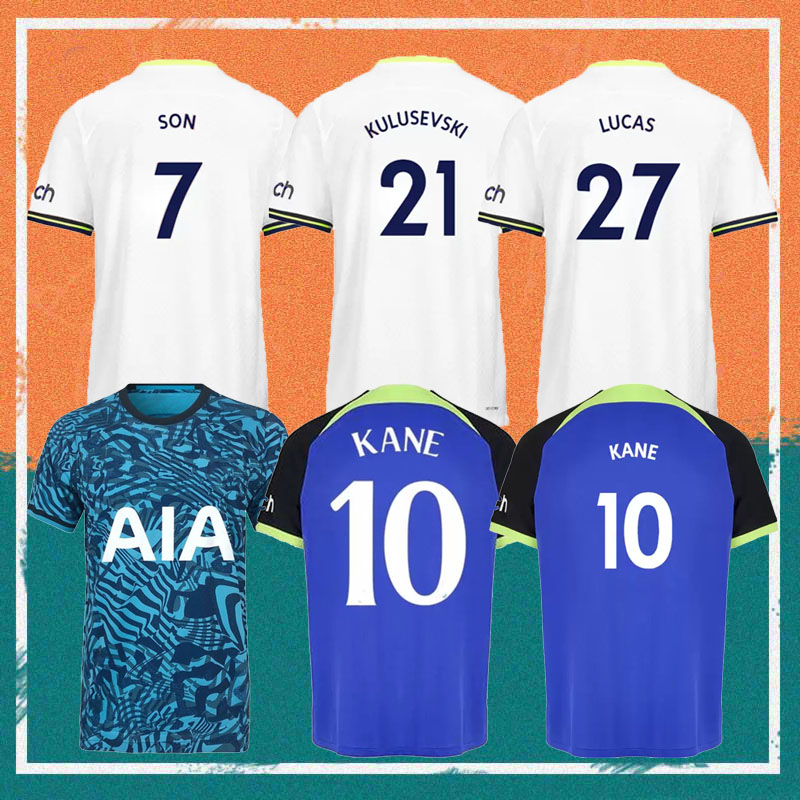 

22/23 Player version Home RICHARLISON SON Soccer Jerseys 2022 Away DIER KANE ROMERO DELE shirt LUCAS LO CELSO BRYAN HOJBJERG Football uniform, Home player version epl patch