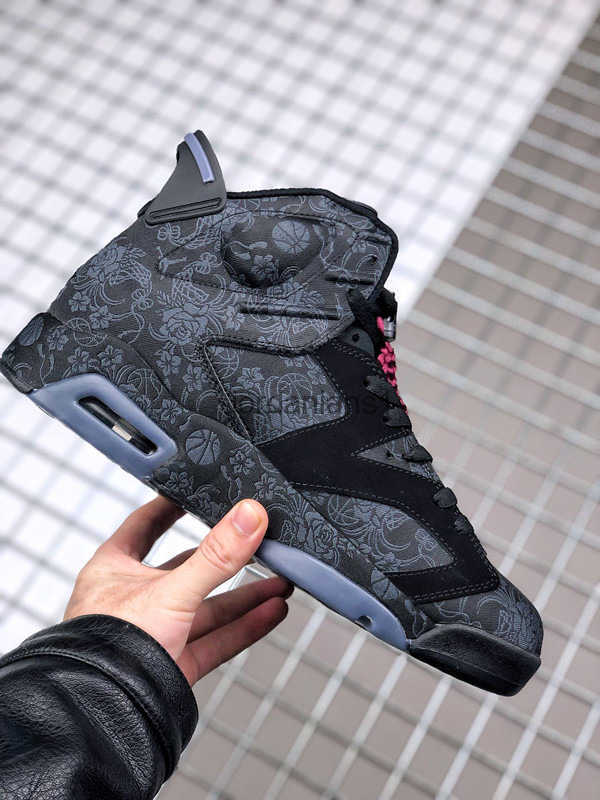

Top Quality Basketball Shoes Jumpman VI 6s SD WMNS Singles Day Silk Chinese knot Basketball Trainers Outdoor Sneakers Sports With ShoeBox, Smoke grey silk