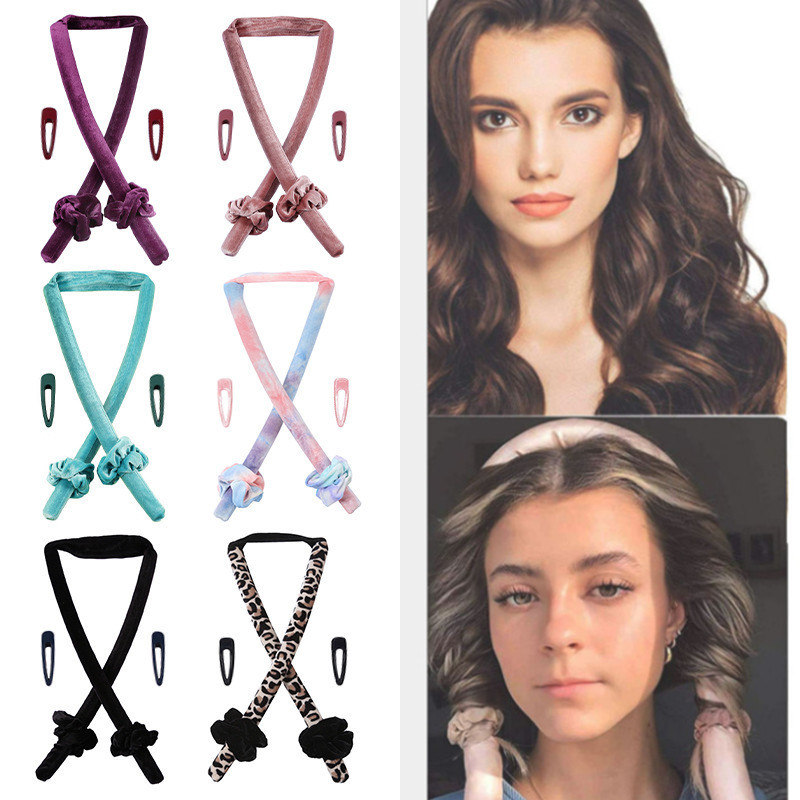 

20Set/Lot 5Pcs/Set Hair Sleep Heatless Curling Iron Wave Foam Sponge Lazy EVA Curly Care & Styling Tools HA2544