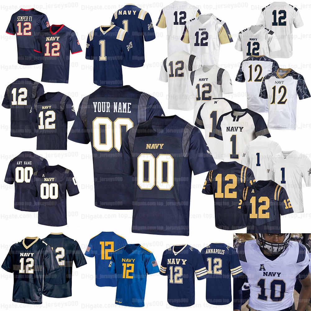 

Custom Men Women Youth Navy Midshipmen College Football Jersey Jamale Carothers Myles Fells Dalen Morris Mark Walker Mychal Cooper Diego Fagot Abey Roger Staubach, As shown