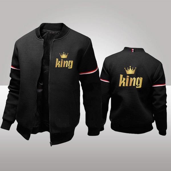 

Men's Jackets Men Solid Color Jacket Long Sleeve Slim Fit Sport Outdoor Tops Coat Black White Navy Blue, Black;brown