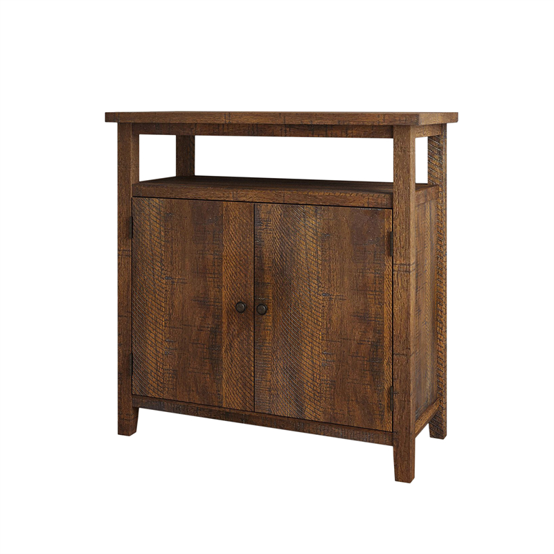 

Living Room Furniture Rough Sawn Natural Wood Console Cabinet