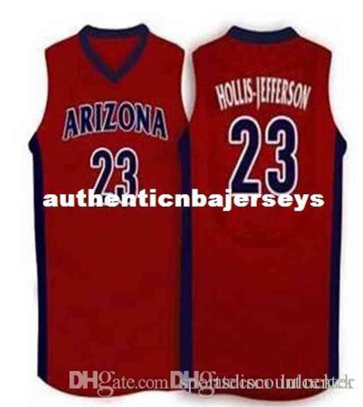 

Factory Outlet Cheap Custom #23 Hollis-jefferson Arizona Wildcats Basketball Jerseys Embroidery Stitched Personalized Custom Any Size and Na, Red