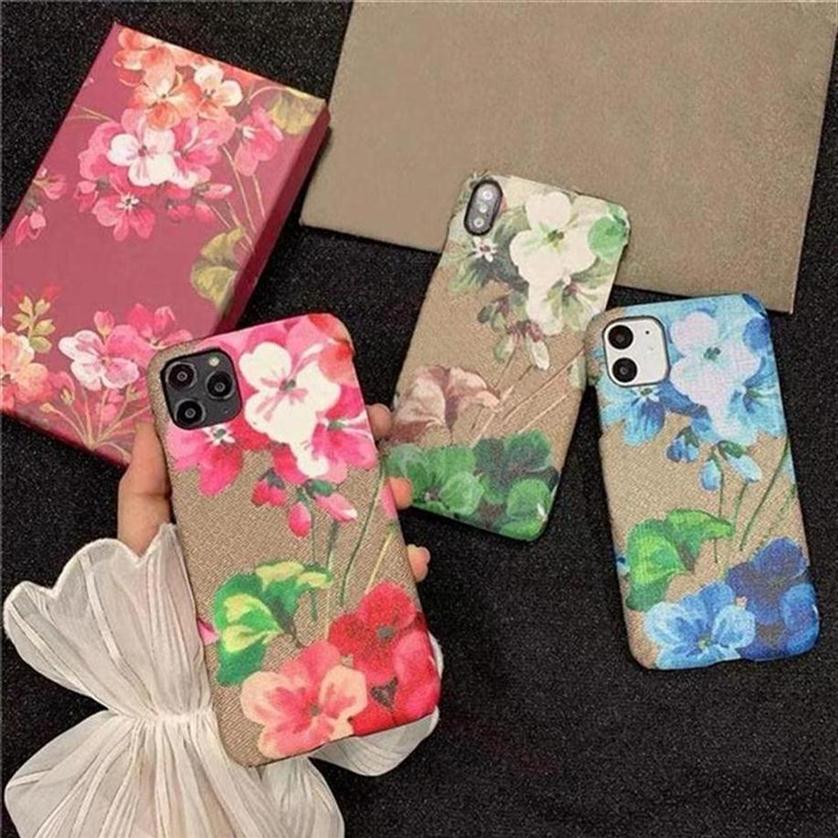 

One Piece Fashion Phone Cases For iPhone 13 pro max 12 11 X XR XSMAX cover PU leather flower shell Samsung Galaxy S20 S20P S10P NO261H, Red flower