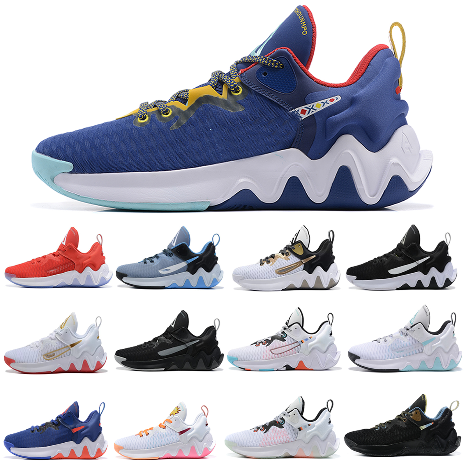 

Mens Sneakers Giannis Immortality basketball shoes Greek GA Freak 3 White Blue Zooms Orange Black Multicolor USA White Sports Shoe US7-US12, 7 color