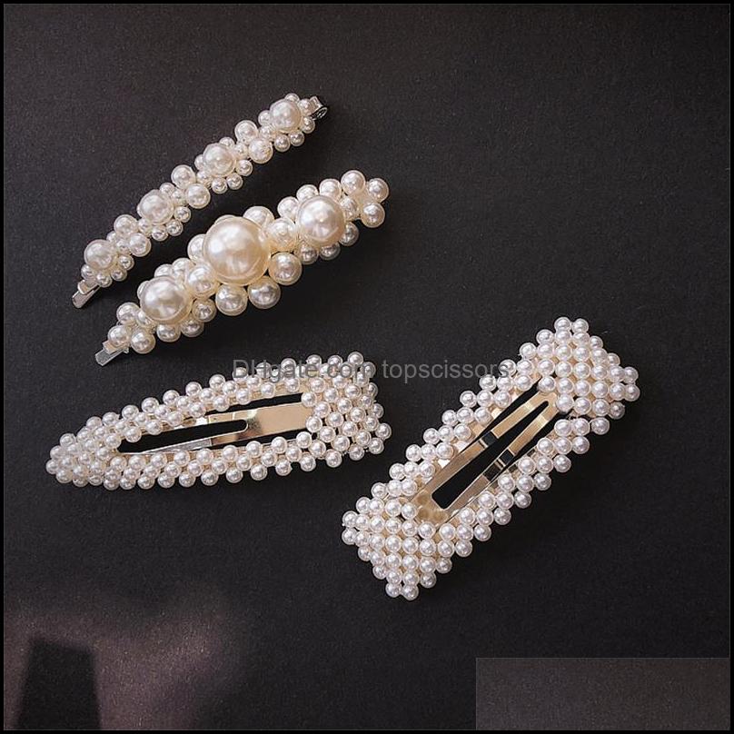 

Hair Pins Accessories Tools Products Lovely Pearl Hairpins For Women Girls Fashion Metal Clip Barrette Bb Hairgrip Styling Drop Delivery 2