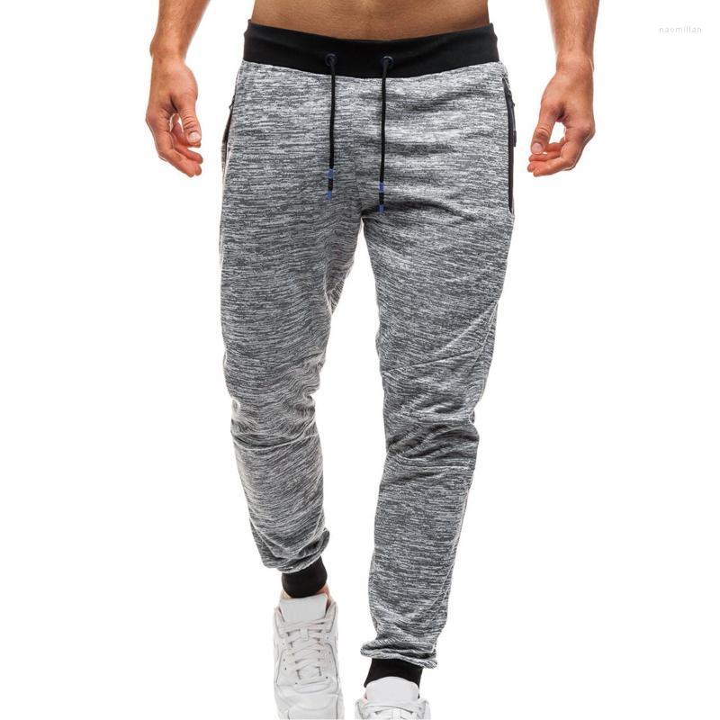 

Men's Pants Band 13 Drawstring With Zipper Sweatpants Men's Mid-waist Casual Sports Jogging Pockets PantsMen's Naom22, Grey