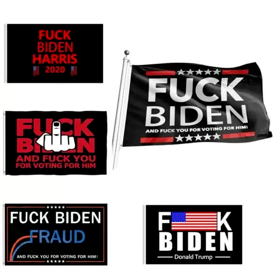 

In Stock 9 Styles Biden Flag 90 150cm Biden Is Not My President Banner Printed Biden Harris Polyester Flag Banner 3 5 Feet sxmy25