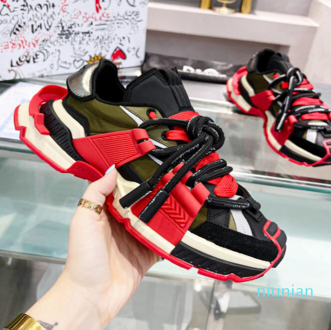 

2022 Mixed-material Space sneakers Leather Men Casual Shoes Mesh Breathable Suede Reflective Sneakers Rubber Sole Lace-Ups Comfortable, Color 4