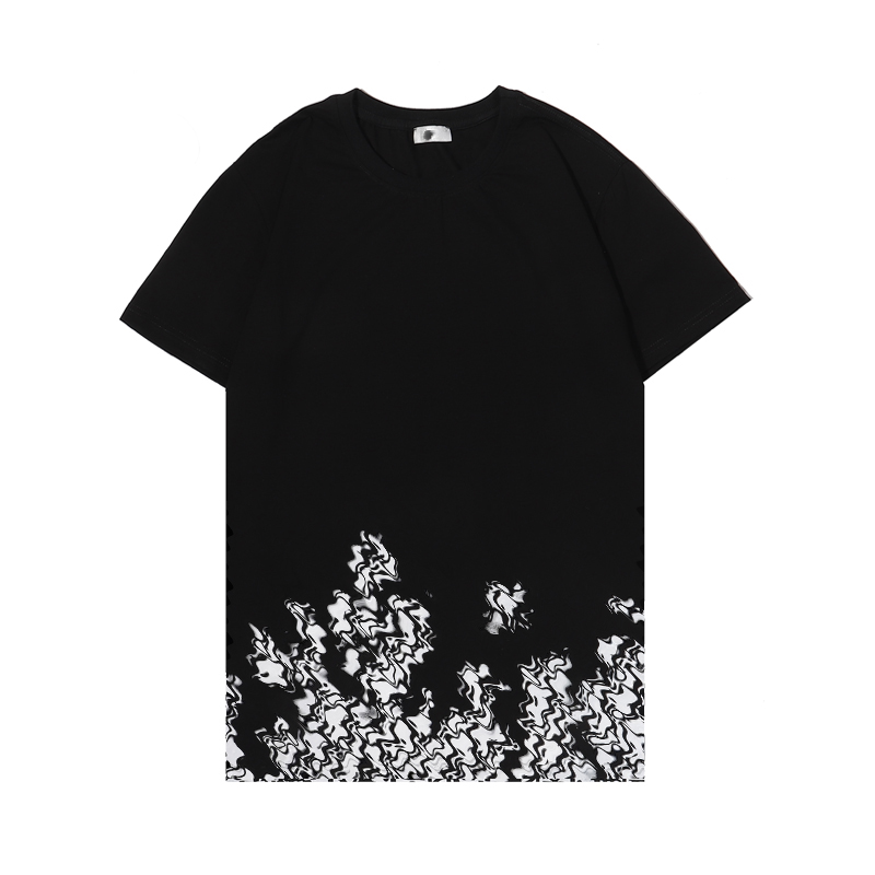 Luxury Designer 2022 Summer D Double Yarn Cotton Round Neck Short Sleeve Men'S Gradual Alphabet Printing T -Shirt