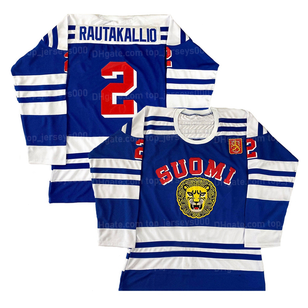 

Custom 1976 Canada Pekka Rautakallio Team Finland Hockey Jersey Stitched Size -6XL Any Name And Number Top Quality Jerseys, As shown