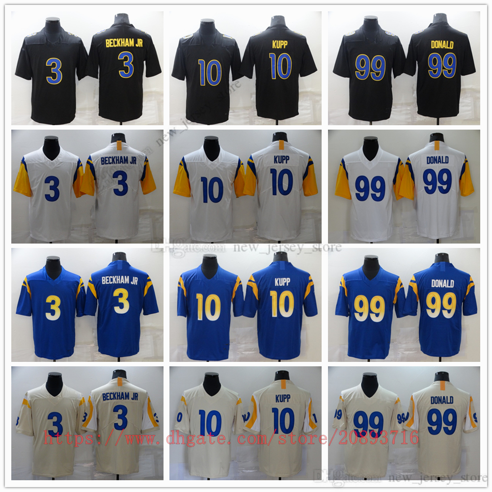 

Movie College Football Wear Jerseys Stitched 3 OdellBeckhamJr. 9 MatthewStafford 10 CooperKupp 99 AaronDonald 20Weddle Breathable Sport High Quality Man, As picture (with team logo)