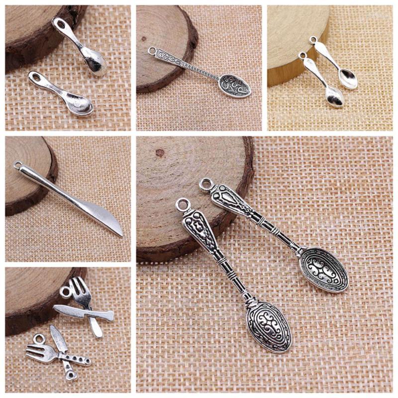 

Charms For Jewelry Making Kit Pendant Diy Accessories Knife Fork And Spoon CharmsCharms